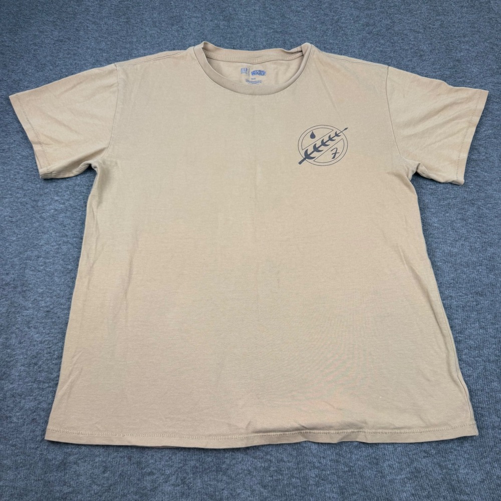 Gap Teen T-Shirt Kids 14-16 Tan Star Wars Boba Fett Graphic Tee Short Sleeve